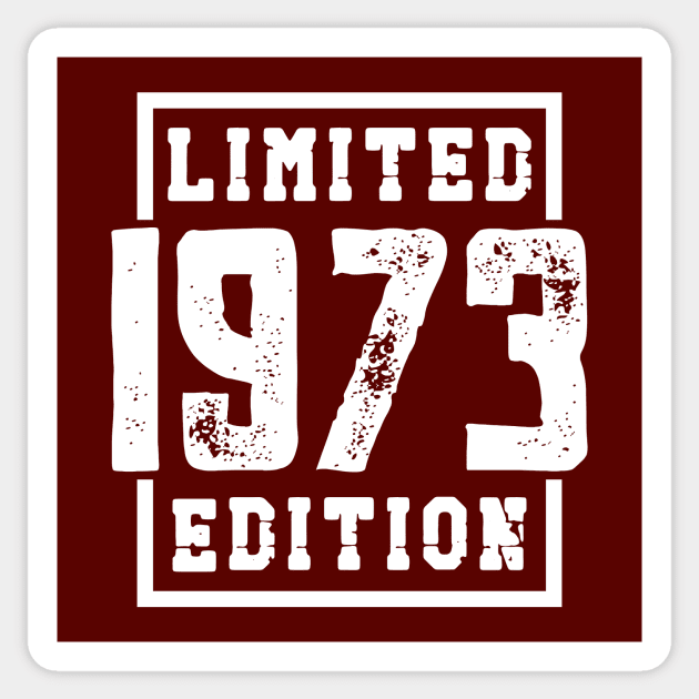 1973 Limited Edition Sticker by colorsplash